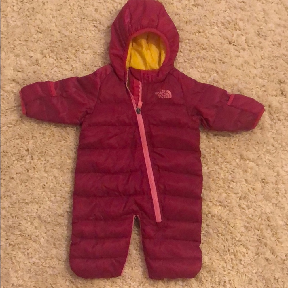 Baby girl North face bunting winter suit new